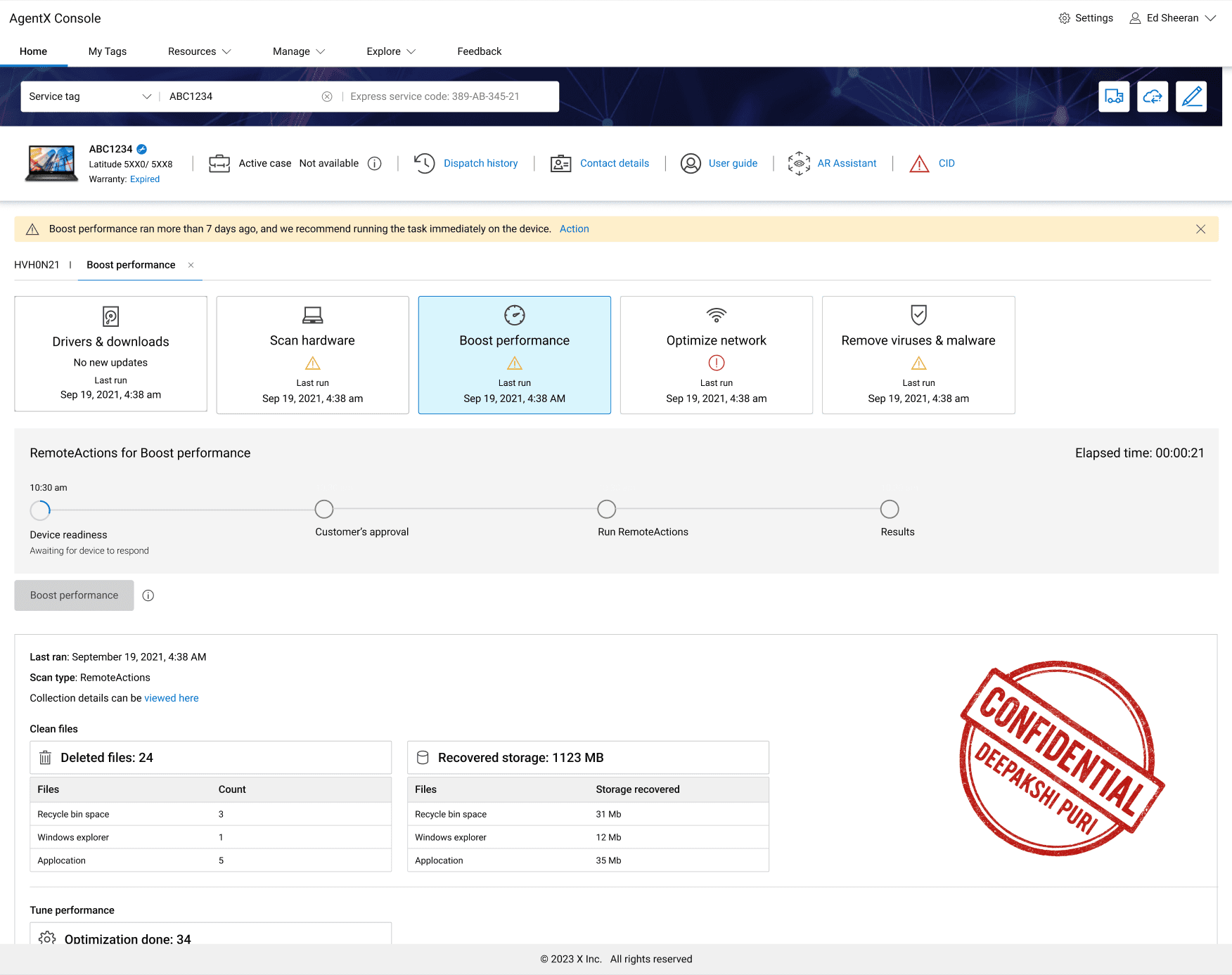 Remote Actions - Streamlined device management tools