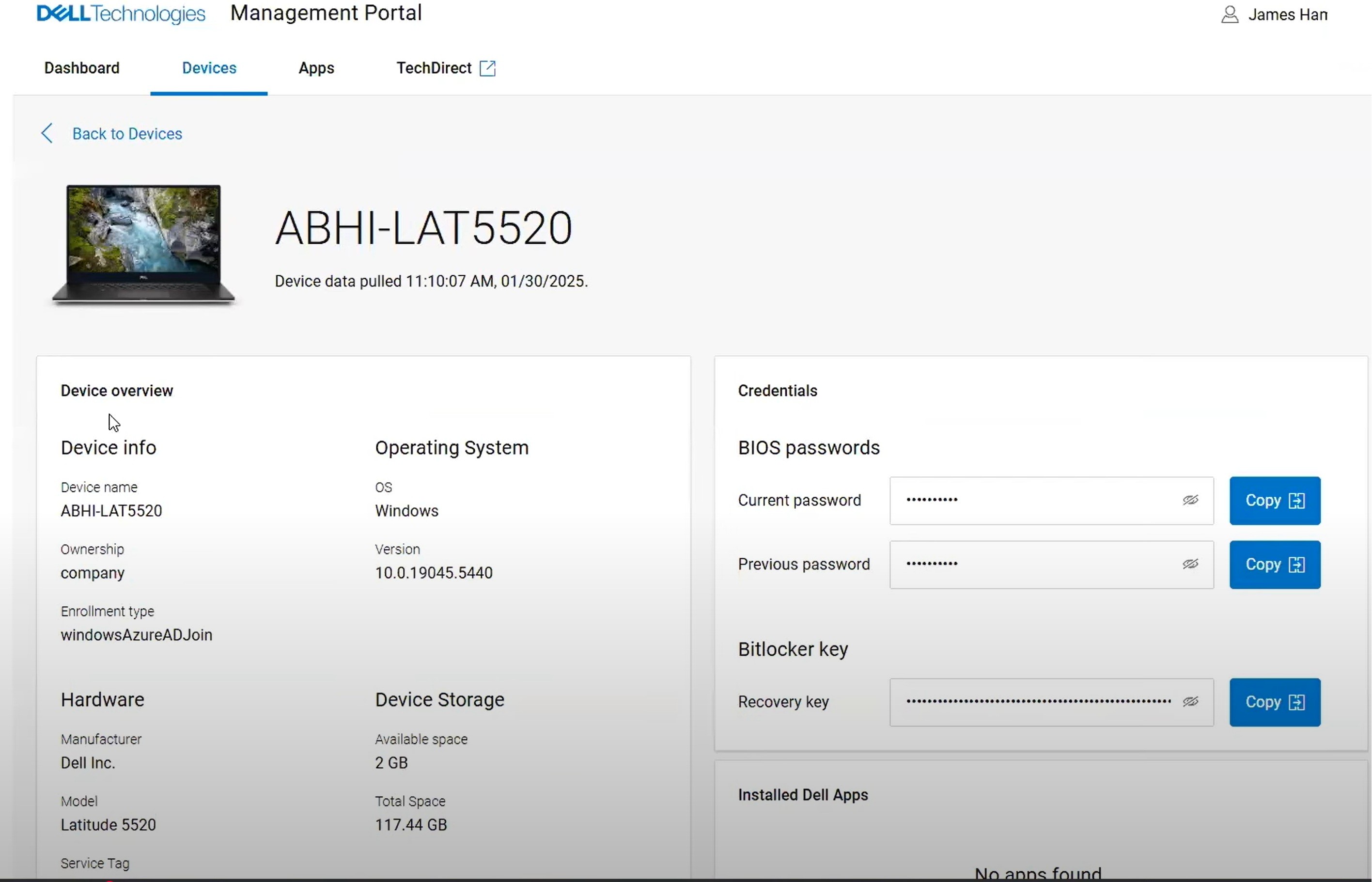 Device Health Analytics - Real-time compliance monitoring
